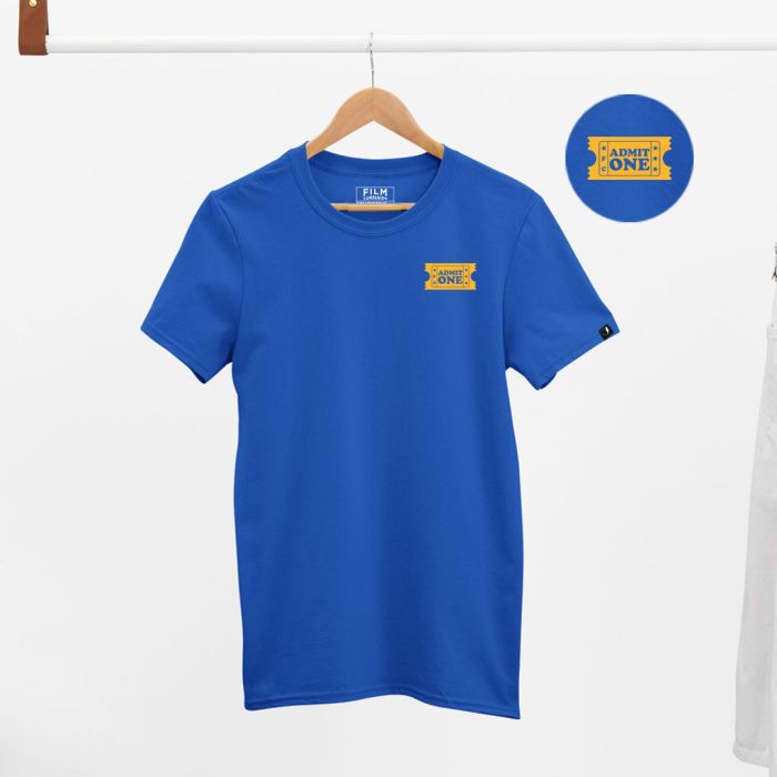 Admit One Blue Tshirt - Official Film Companion Merchandise
