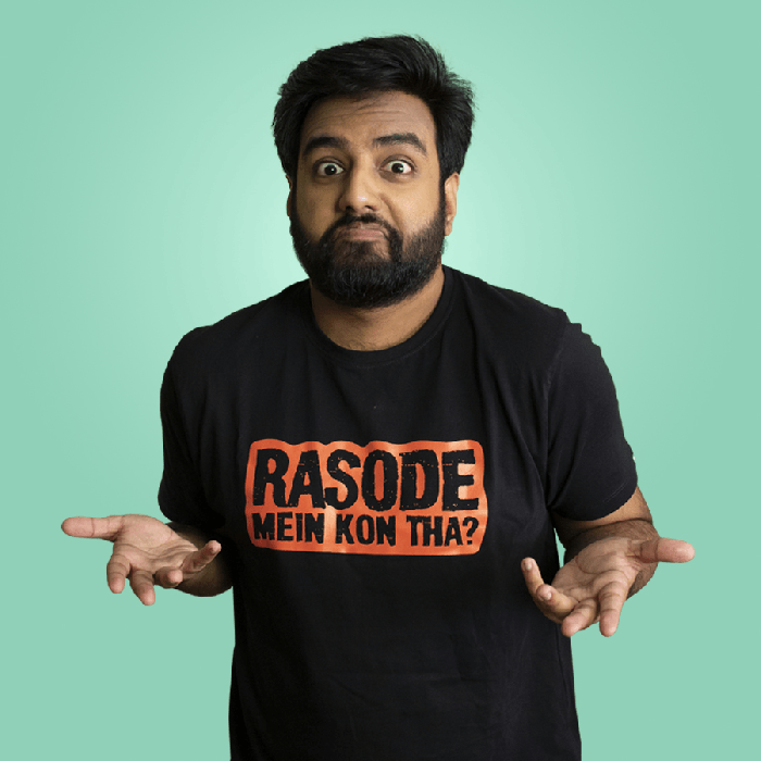 Rasode Mein Kon Tha? Black Tshirt by Yashraj Mukhate