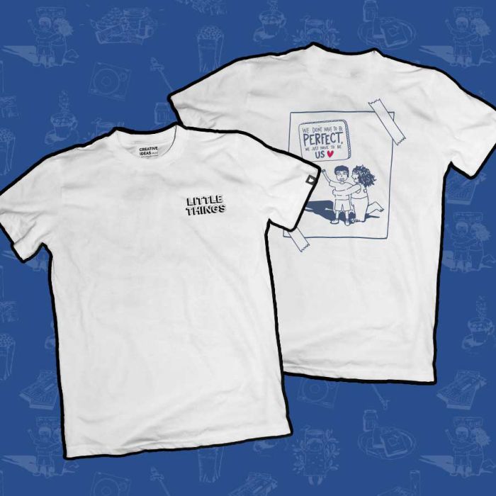 Dont Have To Be Perfect White Tshirt - Official Little Things Merchandise