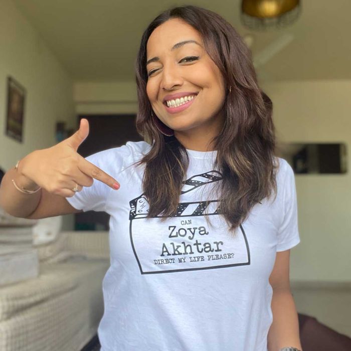 Can Zoya Akhtar - Direct My Life Please? White Tshirt - Official Film Companion Merchandise