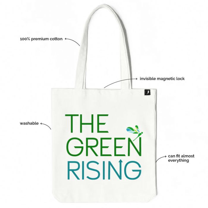 #TheSustainableSquad Tote Bag with Invisible lock by The Green Rising