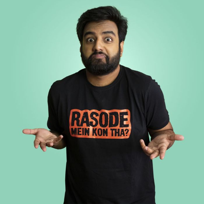 Rasode Mein Kon Tha? Black Tshirt by Yashraj Mukhate