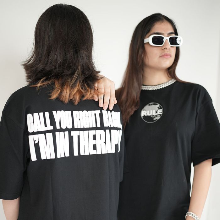 RULE Worldwide - Official Shah Rule Merchandise - Black Oversize Tshirt