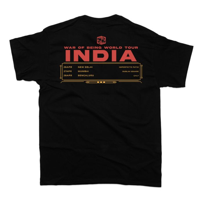 India Tour Tshirt - Official TesseracT Merchandise