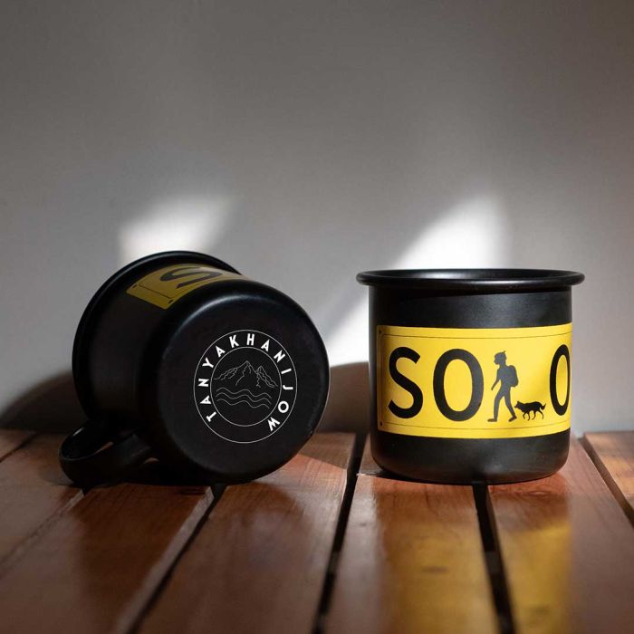Solo Black Metal Mug - Official Tanya Khanijow Merchandise