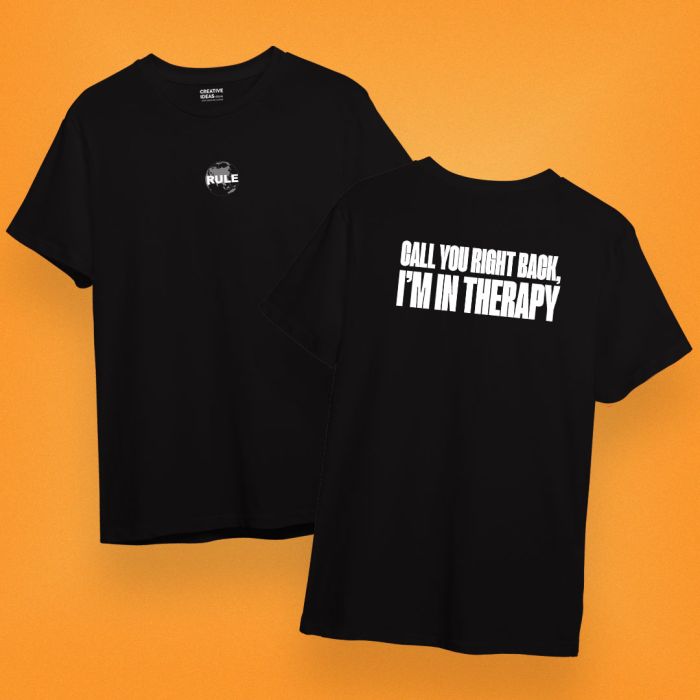 RULE Worldwide - Official Shah Rule Merchandise - Black Oversize Tshirt