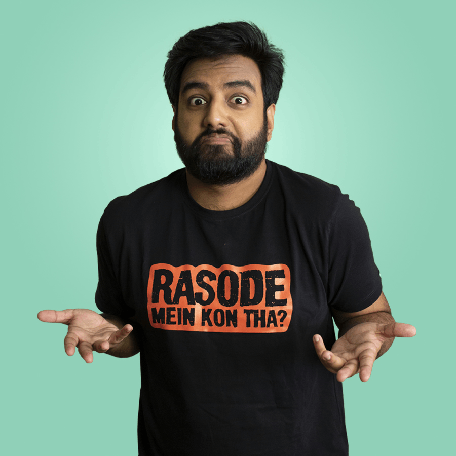 Rasode Mein Kon Tha? Black Tshirt by Yashraj Mukhate