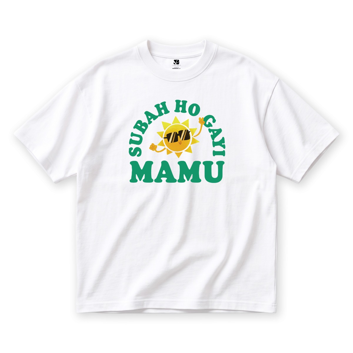 Subah Ho Gayi Mamu - Official Vinod Chopra Films Merchandise - Oversized White Tshirt